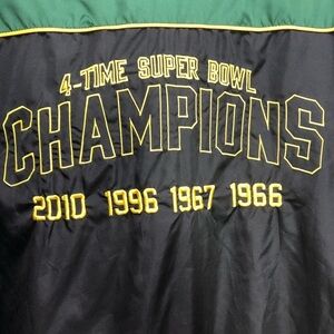 NFL Green Bay Packers Super Bowl Champions Stitched Jacket Unisex
